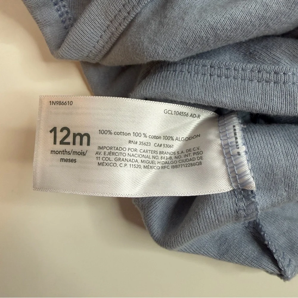 Carter's Blue 'Cousin Crew' Long Sleeve Bodysuit